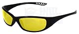 Jackson 3013855 Safety Glasses - HellRaiser - Black Frame - Amber Lens