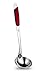 Kitchen Maestro High Quality Stainless Steel, Rubber Coated Grip Soup Ladle