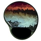 Artistic Mouse Pad with Gel Wrist Rest - Starry Night