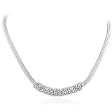 Sterling Silver Beaded Necklace 18