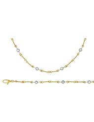 18K Yellow Gold Diamond By The Inch Blank Necklace 16 Inch