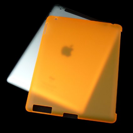 Transparent Orange Hard Rubberized Snap On Back