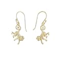 14K Gold-Over-Silver Monkey Earrings