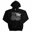 EVERGREEN TERRACE - Text - Black Zip Up Hoodie