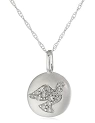 Kobelli "Libre" Round Diamond Fashion Pendant Necklace (0.07 Cttw, HI/I1-I2)