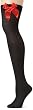 Leg Avenue Women's Opaque Thigh High with Satin Bow #6255