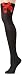 Leg Avenue Women's Opaque Thigh High with Satin Bow #6255
