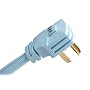 Monster PowerDryer AC Power Cord for Electric Dryers 6ft., 220v, 30 Amp 3 Prong, Round Cord (MP PD300-6R)