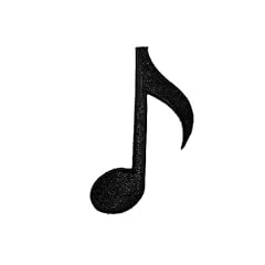 gro�e Note 4,6 cm * 7,5 cm B�gelbild Aufn�her Applikation Noten Musik