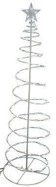 WH / BLU LED SPIRAL TREE6'