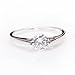 Fashion Plaza Women's Cubic Zirconia Crystal Wedding Ring R61