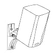 Boston Acoustics UMB1 (Ea) White Wall or Ceiling bracket for Micro Series or Avidea Speakers