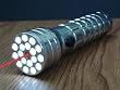 MULTI-FUNCTION 18 LED ULTRA BRIGHT TORCH FLASHLIGHT with LASER POINTER - Chrome