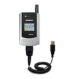 Coiled Power Hot Sync and Charge USB Data Cable w/ Tip Exchange for the Samsung SCH-A790 - Gomadic Brand