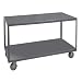Durham HMT 14 Gauge Steel Service Cart, 2 Shelves, Gray, 1200 lbs Load Capacity, 30-1/4" Height