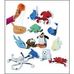 Childrens Toyshop  Toys : Ocean Finger Puppets (Set of 14)
