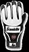 Franklin Sports Shok-Sorb, Pair Large Adult Black/White Batting Gloves