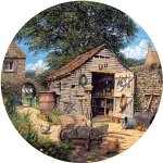 Gone To Lunch Circular 1000 Piece Jigsaw Puzzle