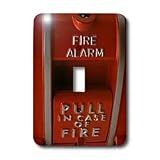 Florene Children s Art - Red Fire Box - Light Switch Covers - single toggle switch by 3D Rose