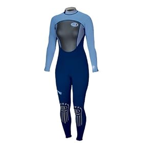 Bare Wetsuits - 3/2mm Women's Velocity Full Wetsuit - Nylon / Black / Black - NBB - 06