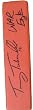 Auburn Tigers Head Coach Tommy Tuberville Autographed Football End Zone Pylon Featuring "War Eagle" Inscription! Proof Photo