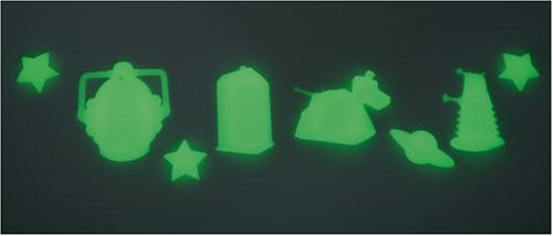 Childrens Toyshop  Third Party New : Doctor Who Glow in the Dark Moulded Stickers