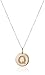 Amazon Collection 14k Rose Gold Initial Pendant Necklace, 18