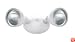Designers Edge L1637WH Double Bullet Outdoor Security Halogen Flood Light, White, 200-Watt