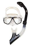 Cobra Dry Snorkel and Comfort 2 Lens Scuba and Snorkeling Mask Combo/Set Dive Diving Diver