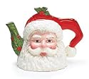 Nostalgic Santa Clause Collectible Teapot For Christmas/Holiday Decor And Teas