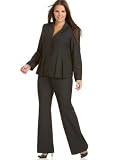 Calvin Klein Plus Size Pleated-Detail Pant Suit