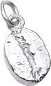 Coffee Bean, Sterling Silver Charm by Rembrandt Charms