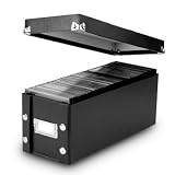 Black CD Storage Box – 2 Pack