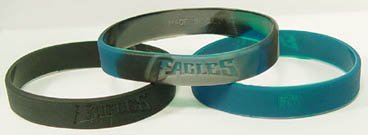 Philadelphia Eagles 3 Pack Wristband Set