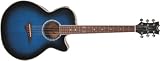 Dean Performer E Acoustic-Electric Guitar, Blue Burst