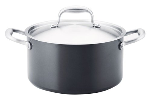 Anolon Titanium Nonstick Dishwasher Safe 6-Quart Covered Stockpot