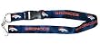 Denver Broncos Breakaway Lanyard with Key Ring - Navy