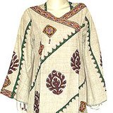 Ladies Evening Dresses Cotton Caftans Long Sleeve Evening Gown Size M (kftn680)