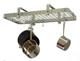 Low Ceiling Rectangle Chrome Pot Rack by Enclume