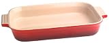 Le Creuset Stoneware 10-1/2 by 7-Inch Rectangular Dish, Red