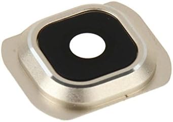 Antels Back Rear Camera Lens Cover Ring Replacement + Adhesive + Frame for Samsung Galaxy S6 G920 G920a G920f G920p G920t G920v With Free Cleaning Cloth (Gold + Tools)