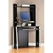 Corner Computer Tower Desk- Black