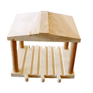 Triple Wooden Train Track Station Train Shed Fits Thomas Train Track by 