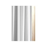 Anti-Bacterial 220 x 200cm White Fabric plain large size Shower Curtain – washable