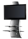 Meliconi - Ghost Design 2000 - Support mural pour TV Plasma / LCD - Argent
