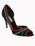 HOLLYWOULD Grazia Ric Rac Pump in Black