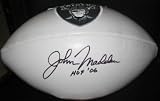 JOHN MADDEN SIGNED AUTOGRAPHED OAKLAND RAIDERS LOGO FOOTBALL COA + HOLOGRAM