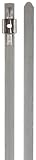 BAND-IT AS2229 Mini Tie-Lok 304 Stainless Steel Cable Tie, 0.177 Width, 10 Length, 2 Maximum Diamete