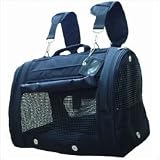 Dog Pet Backpack Carrier Airline Approved Cat Black