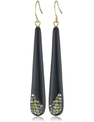 Kenneth Cole New York "Urban Nero" Pave Stick Linear Earrings